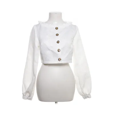 Crop top (Vit) från Misslisibell x NA-KD Polyester