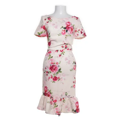 Jurk (Beige, Meerkleurig) van Paper Dolls Elastaan, Polyester