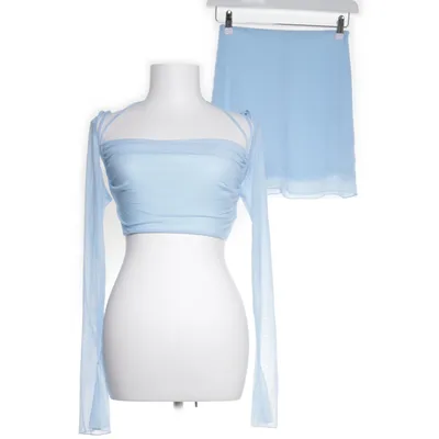 Set (Blauw) van Parthea Elastaan, Polyester