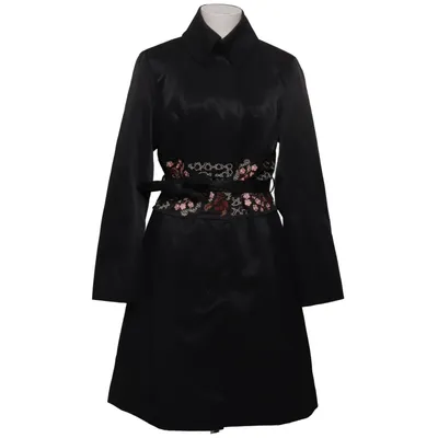 Trenchcoat (Zwart, Meerkleurig) van I Say Acetaat, Katoen, Polyester