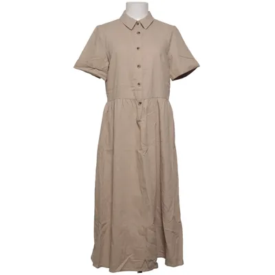Skjortklänning (Beige) från VILA Bomull, Linne, Polyester, Viskos