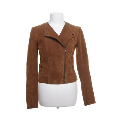 Leather jacket (Brown) from Vero Moda Leather, Polyester