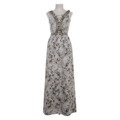 Maxi dress (White, Multicolored) from K Design Elastane, Polyester