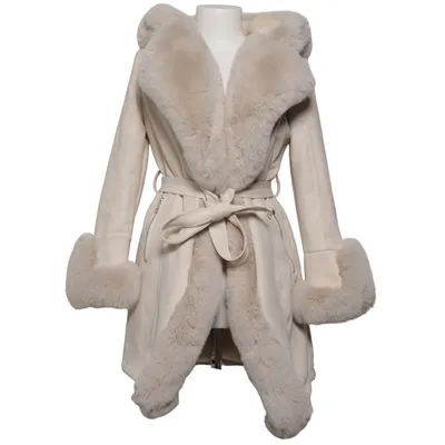 Shearlingjacka (Beige) från Garoff Akryl