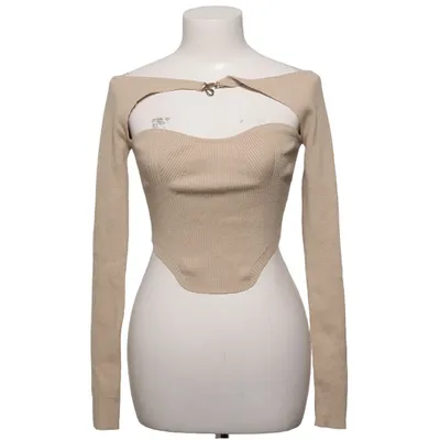Trui (Beige) van Blanc Polyamide, Polyester, Viscose