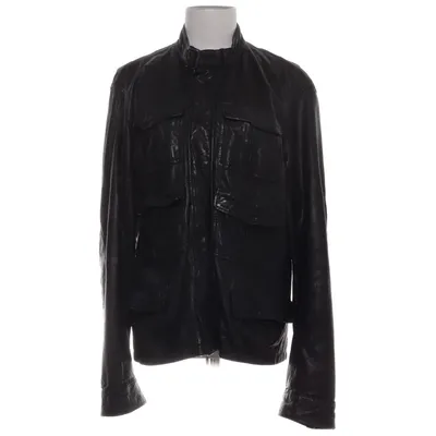 Veste en cuir (Noir) de Jimmy Choo for H&M Cuir, Polyester