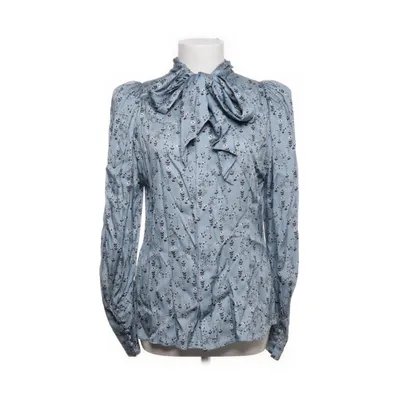 Sløjfebluse (Blå, Flerfarvet) fra By Malina Viscose