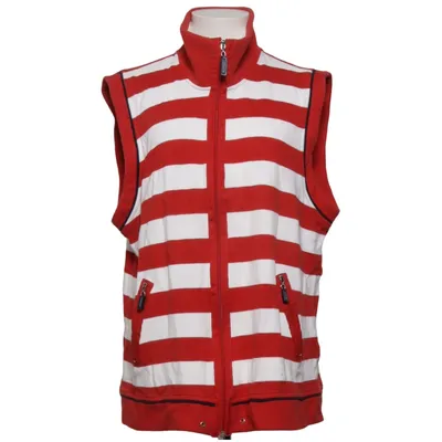 Vest (Red, White) from Lisa Campione Cotton, Modal