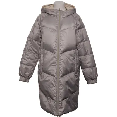 Vinterfrakke (Grå, Beige) fra Rich & Royal Dun, Fjer