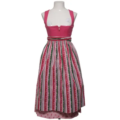 Dirndl (Pink, Green, White) from Sonnblick Cotton, Linen, Viscose