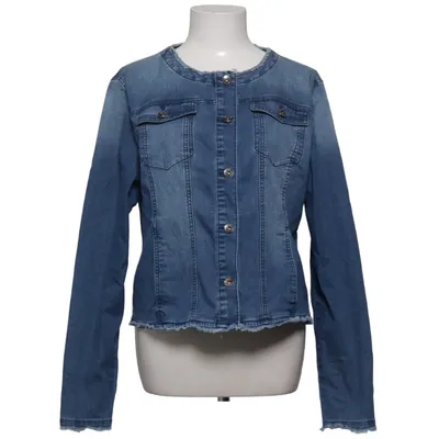 Veste en jean (Bleu) de Up Fashion Coton, Élasthane, Polyester, Viscose