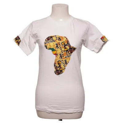 T-shirt (Wit, Meerkleurig) van S.K Katoen