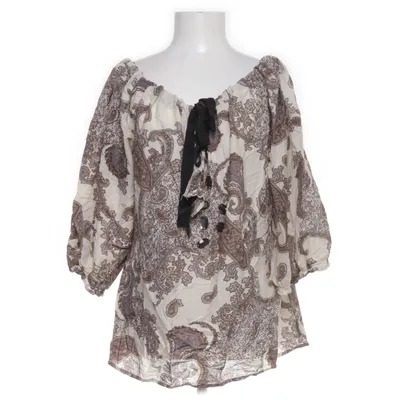 Knytblus (Beige, Brun, Flerfärgad) från Smooph Bomull, Silke