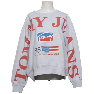 Collegetröja (Grå) från Tommy Hilfiger Jeans Bomull, Polyester