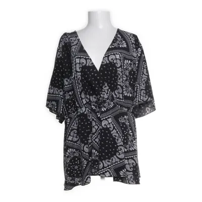 Top (Zwart, Wit) van Shein Curve Polyester, Elastaan