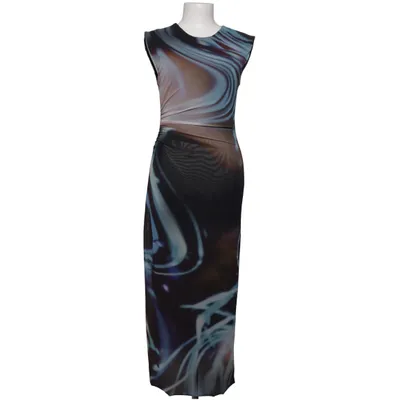 Maxi dress (Black, Blue, Multicolored) from Zara Elastane, Polyester