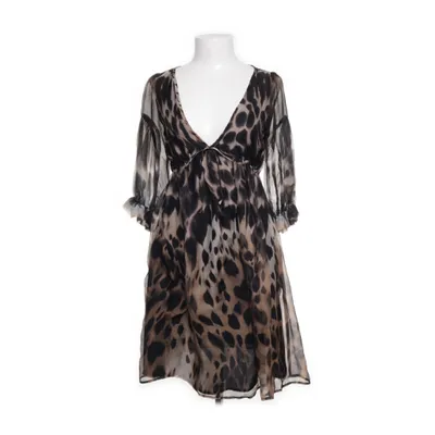 Jurk (Zwart, Meerkleurig) van Zara Woman Polyester, Zijde