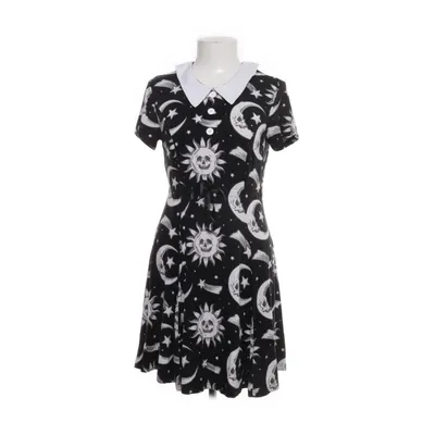 Dress (Black, White) from Killstar Elastane, Viscose