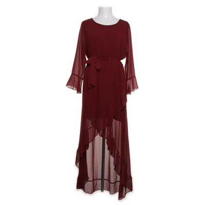 Maxikjole (Rød) fra Creme Fraiche Elastan, Polyester, Viscose