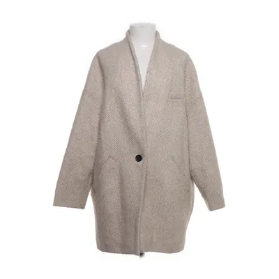 Coat (Beige) from Mango Basics Acrylic, Polyamide, Polyester, Wool
