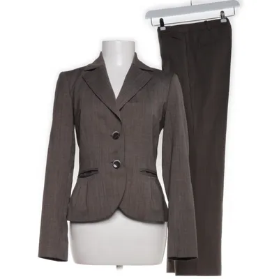 Kostym (Beige, Vit, Brun) från Comma Acetat, Elastan, Polyester, Viskos