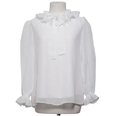 Blouse (Blanc) de Be Chic Coton, Polyester