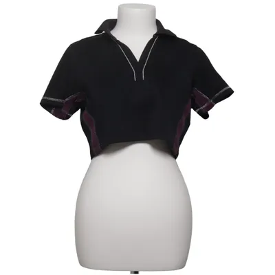 Crop top (Zwart, Lila) van Backtee