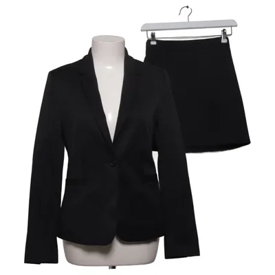 Jakkesæt med nederdel (Sort) fra Zero Bomuld, Elastan, Polyester, Viscose
