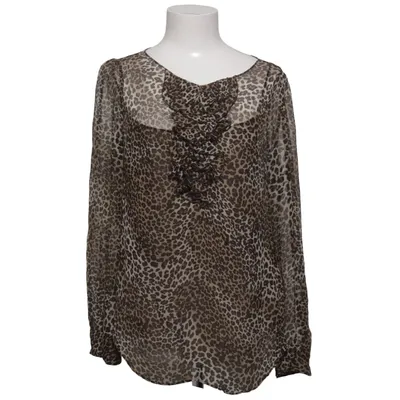 Bluse (Beige, Sort) fra Moschino Cheap and Chic Silke, Polyester, Viscose