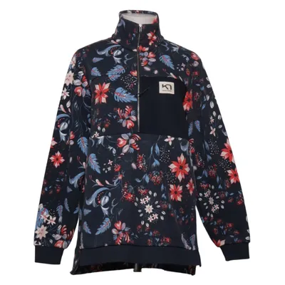 Fleecetrøje (Blå, Flerfarvet) fra Kari Traa Bomuld, Elastan, Polyester