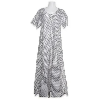 Maxi jurk (Wit, Zwart) van Puro Lino