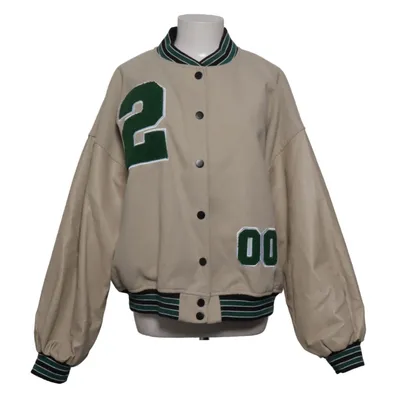 Collegejacka (Beige, Grön, Svart) från Boohoo Polyester, Polyuretan