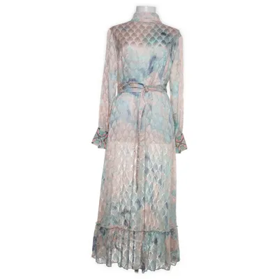 Maxikjole (Beige, Flerfarvet) fra Gustav Silke, Viscose
