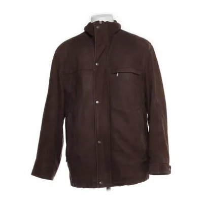 Leren jack (Bruin) van Christian Berg Polyester, Leer, Wol