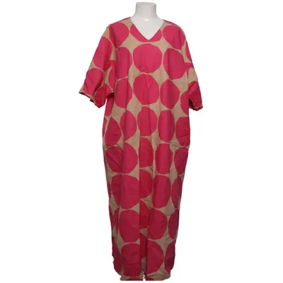 Kjole (Pink, Beige, Flerfarvet) fra Marimekko x Uniqlo Bomuld, Linned