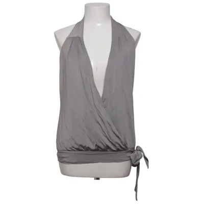 Haut dos-nu (Gris) de Massimo Dutti Woman Polyester, Soie, Viscose
