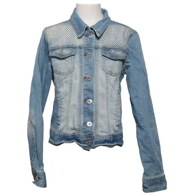 Denimjakke (Blå) fra LDB Industries Bomuld, Elastan