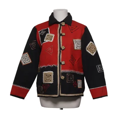 Jacket (Red, Black, Multicolored) from Coldwater Creek Cotton