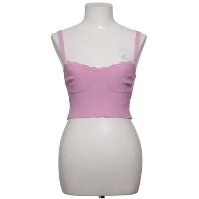 Crop top (Rosa) från Dilvin Knit Elastan, Polyamid, Viskos