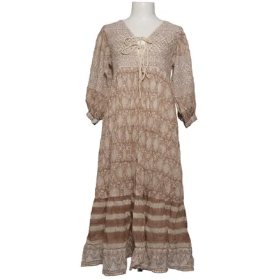Maxikjole (Beige, Hvid) fra Daughters of India Bomuld