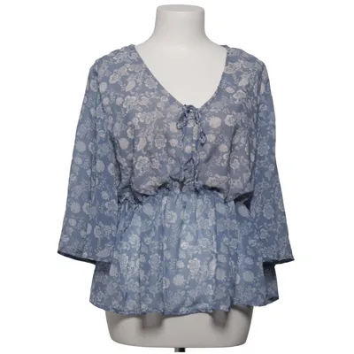 Blouse (Blue, White) from Cecilia Polyester
