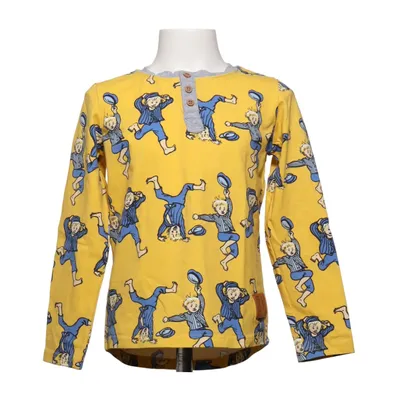 T-shirt à manches longues (Jaune, Bleu, Multicolore) de Emil i Lönneberga Élasthane, Coton biologique
