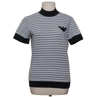 T-shirt (Blauw, Wit, Zwart) van Emporio Armani Katoen, Elastaan, Polyester