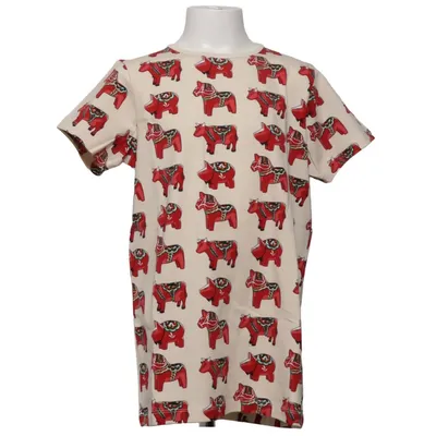 T-shirt (Beige, Rouge, Multicolore) de Villervalla Élasthane, Coton biologique