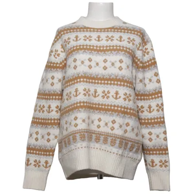 Pull-over (Blanc, Marron, Gris) de JW Anderson x Uniqlo Acrylique, Élasthane, Polyamide, Laine