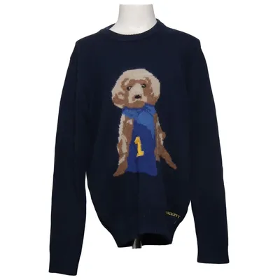 Sweater (Blue, Multicolored) from Hackett London Cotton, Polyamide, Wool