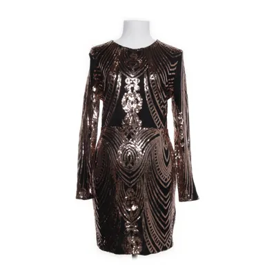Cocktailjurk (Zwart, Bruin) van Miss Ord Katoen, Polyester