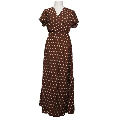 Wikkeljurk (Bruin, Wit) van Miss Sara Polyamide, Viscose