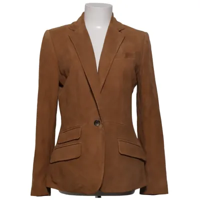 Blazer (Brown) from Lauren Ralph Lauren Acetate, Suede