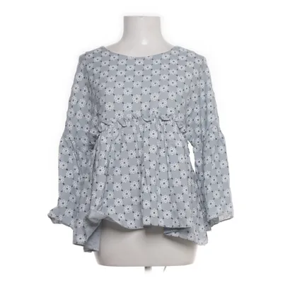 Peplum top (Blue, Multicolored) from Qed London Cotton, Polyester